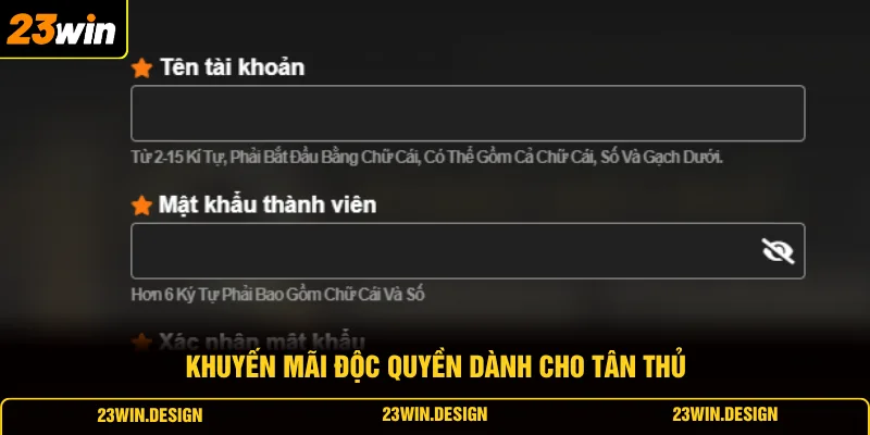 Đăng Ký 23WIN 3 Khuyến mãi độc quyền dành cho tân thủ