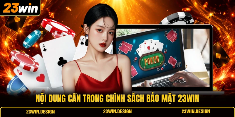 Chính Sách Bảo Mật 23WIN 1 Nội dung cần trong chính sách bảo mật 23WIN